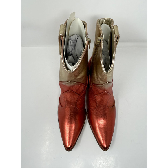 Coconuts by Matisse Women's Bambi Gold Ombre Boots Shoes Sz 9.5 B(M) Pointed Toe - Picture 10 of 14